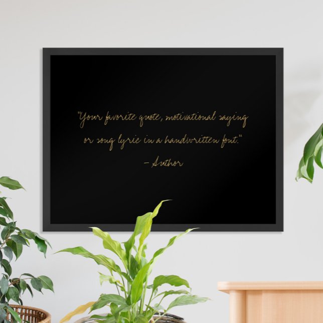 Create Your Own Handwritten Script Custom Quote Poster (Creator Uploaded)