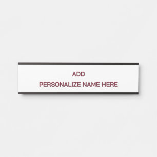 Create Your Own Hanging Name Plate