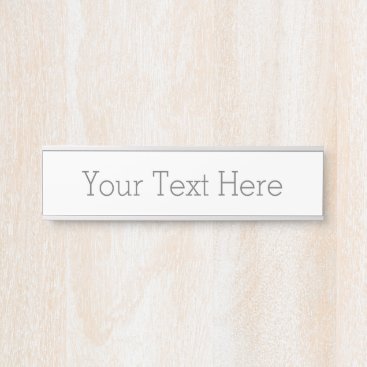Create Your Own Hanging Name Plate, Silver Door Sign