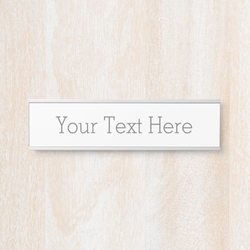 Create Your Own Hanging Name Plate Silver Door Sign