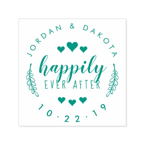 Create Your Own Happily Ever After Just Married Self_inking Stamp