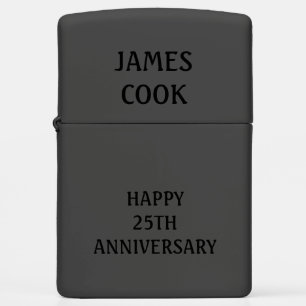 Create Your Own Happy Anniversary Zippo Lighter