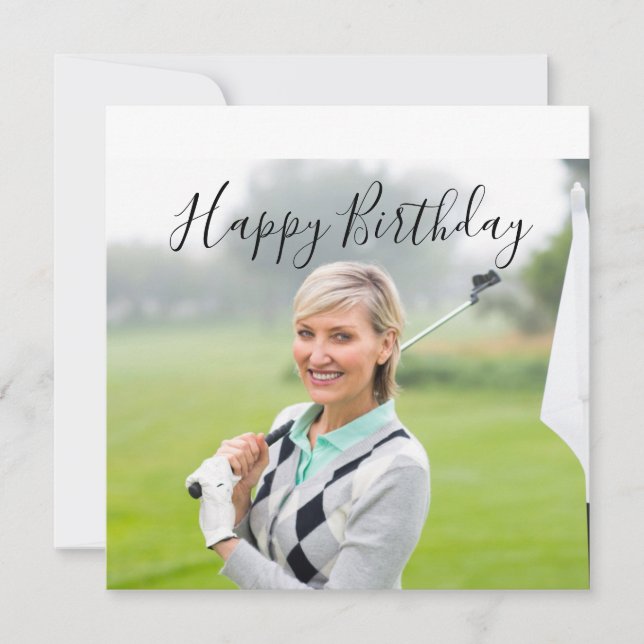 Create Your Own Happy Birthday to golfer   (Front)