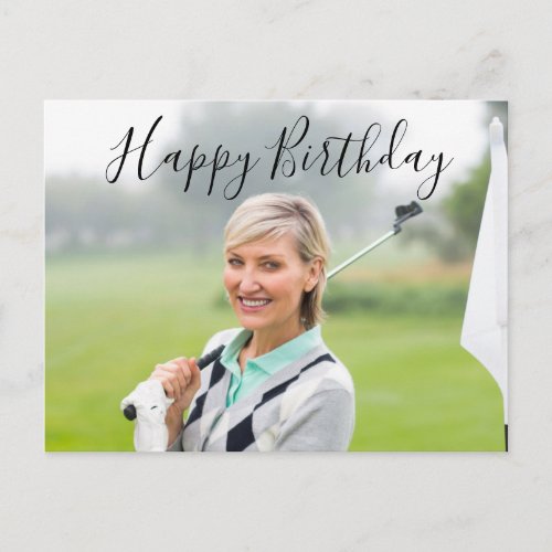 Create Your Own Happy Birthday to golfer  Postcard