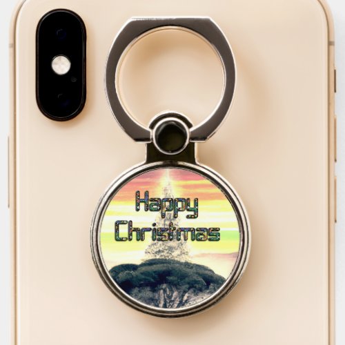 Create Your Own Happy Christmas  Phone Ring Stand