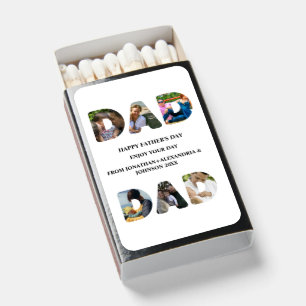 Create your own Happy fathers day 6 photo collage Matchboxes