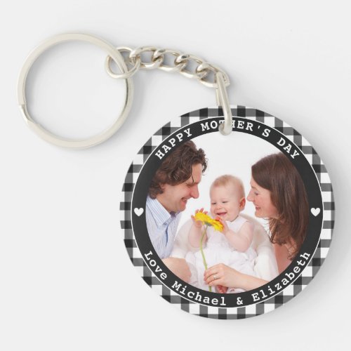 Create Your Own Happy Fathers Day Family Photo Keychain