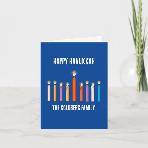 Create Your Own Happy Hanukkah Note Card