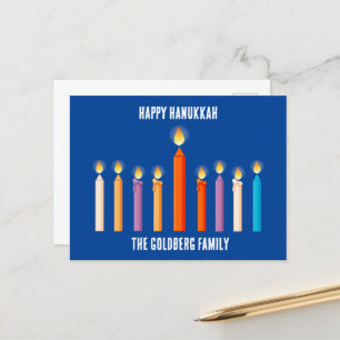 Create Your Own Happy Hanukkah Postcard