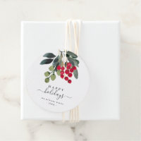 Create Your Own Happy Holiday Script Round Sticker