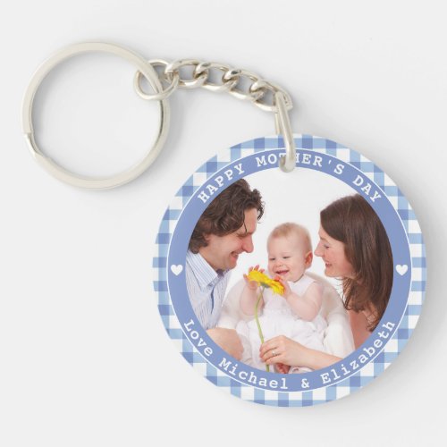 Create Your Own Happy Mothers Day Family Photo Keychain