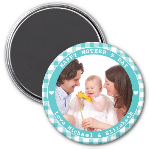 Create Your Own Happy Mothers Day Family Photo Magnet