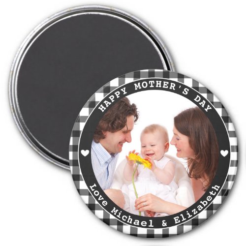 Create Your Own Happy Mothers Day Family Photo Magnet