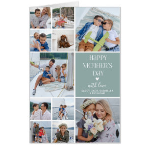 Create Your Own Happy Mother's Day Photo Collage Card