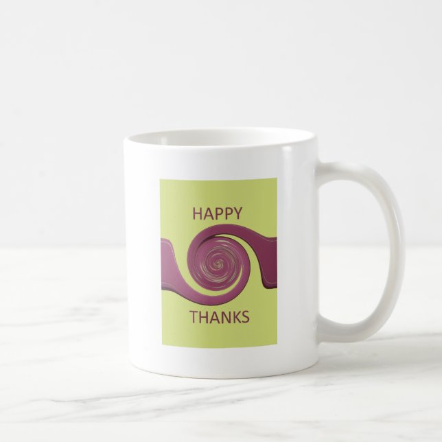 Create your own Happy Thanks  Coffee Mug (Right)