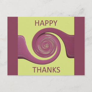 Create your own Happy Thanks Postcard