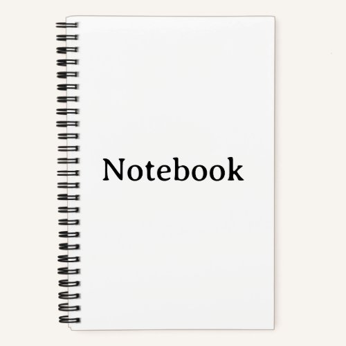 Create Your Own Hardcover 5.5" x 8.5" Spiral Notebook