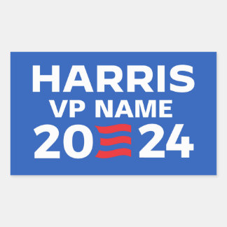 Create Your Own Harris Ticket 2024 Rectangular Sticker