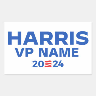 Create Your Own Harris / VP Ticket 2024 Rectangular Sticker