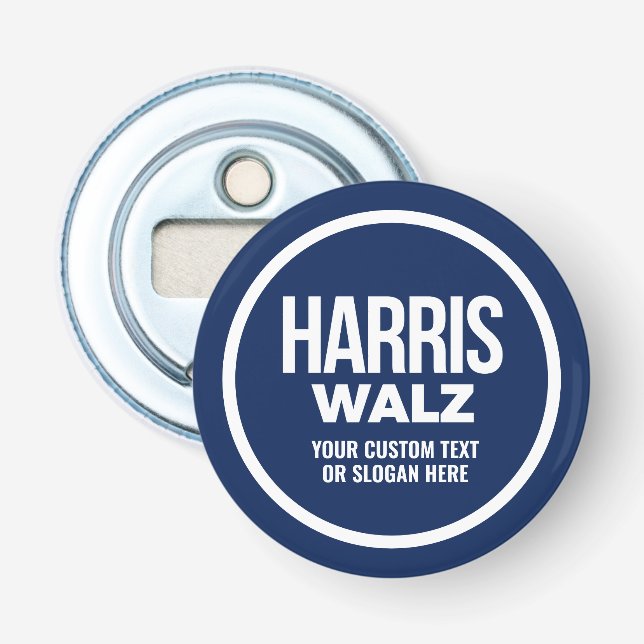 Create Your Own Harris Walz 2024 Bottle Opener (Front)