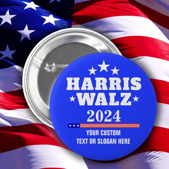 Create Your Own Harris Walz 2024 Button (Creator Uploaded)