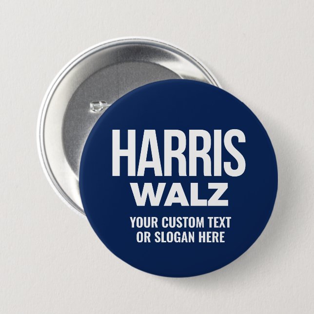 Create Your Own Harris Walz 2024 Button (Front & Back)