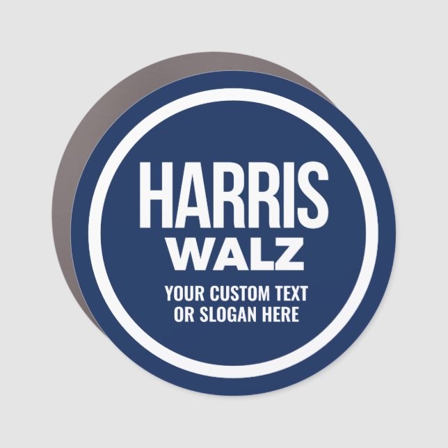 Create Your Own Harris Walz 2024 Car Magnet (Front)