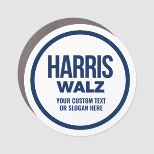 Create Your Own Harris Walz 2024 Car Magnet