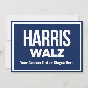 Create Your Own Harris Walz 2024 Invitation