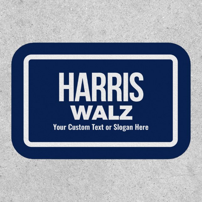 Create Your Own Harris Walz 2024 Patch (Front)