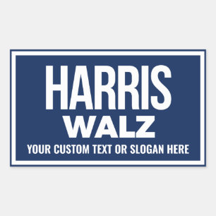 Create Your Own Harris Walz 2024 Rectangular Sticker
