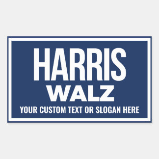 Create Your Own Harris Walz 2024 Rectangular Sticker