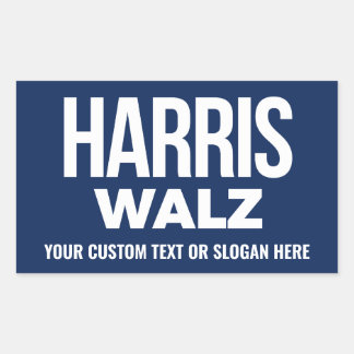 Create Your Own Harris Walz 2024 Rectangular Sticker