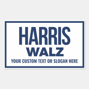 Create Your Own Harris Walz 2024 Rectangular Sticker