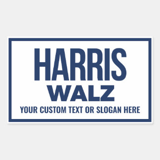 Create Your Own Harris Walz 2024 Rectangular Sticker