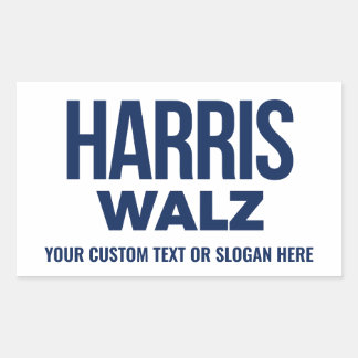 Create Your Own Harris Walz 2024 Rectangular Sticker