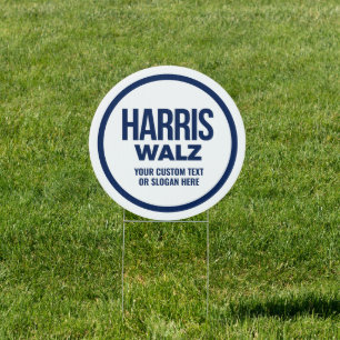 Create Your Own Harris Walz 2024 Sign