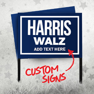 Create Your Own Harris Walz 2024 Sign