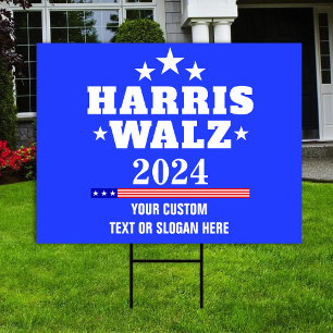 Create Your Own Harris Walz 2024 Sign