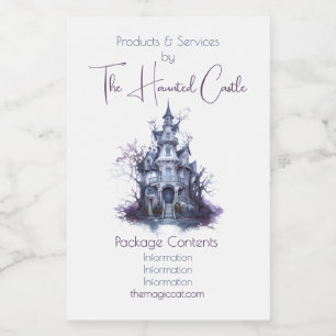 Create Your Own Haunted Castle Apothecary Label