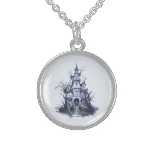 Create Your Own Haunted Castle Sterling Silver Necklace
