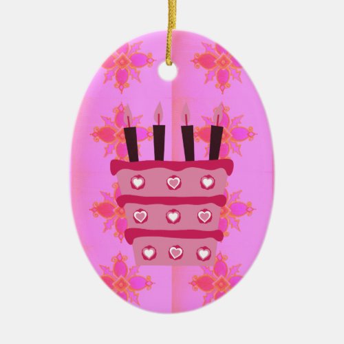 Create Your Own Have a Blessed Happy Birthday Ceramic Ornament