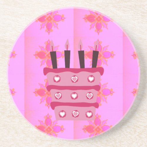 Create Your Own Have a Blessed Happy Birthday Sandstone Coaster