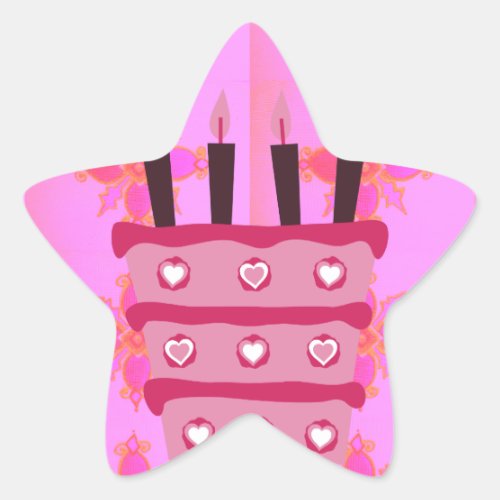 Create Your Own Have a Blessed Happy Birthday Star Sticker