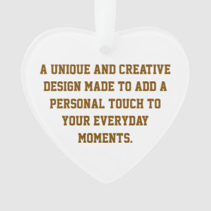 Create Your Own Heart Acrylic Ornament