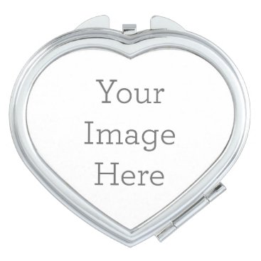 Create Your Own Heart Compact Mirror
