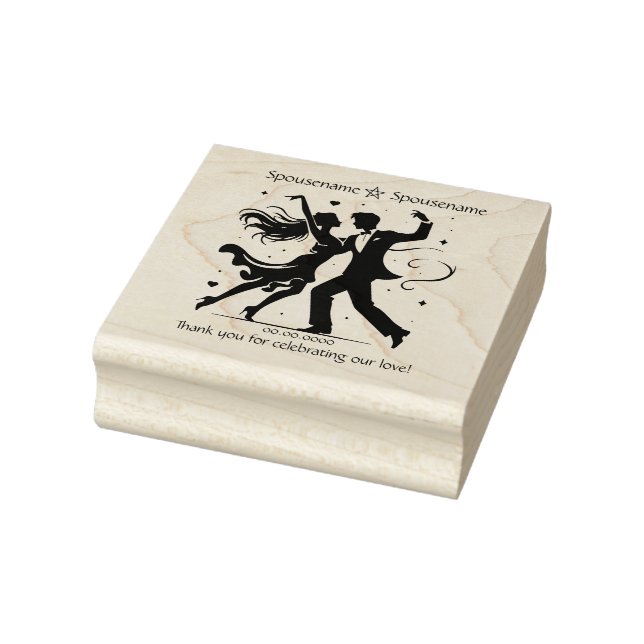 Create Your Own Heart Dance Handfasting Thank You Rubber Stamp (Stamp)