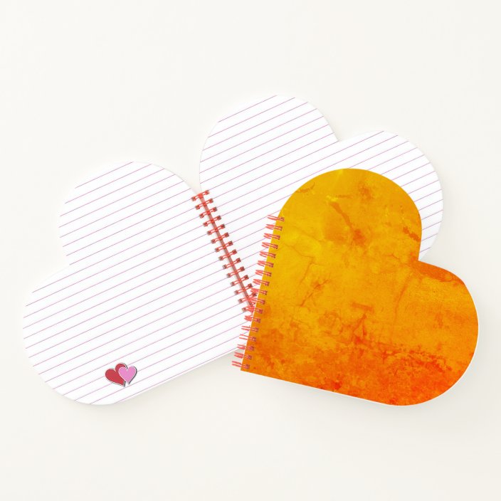 CREATE YOUR OWN HEART SHAPE NOTEBOOK | Zazzle.com