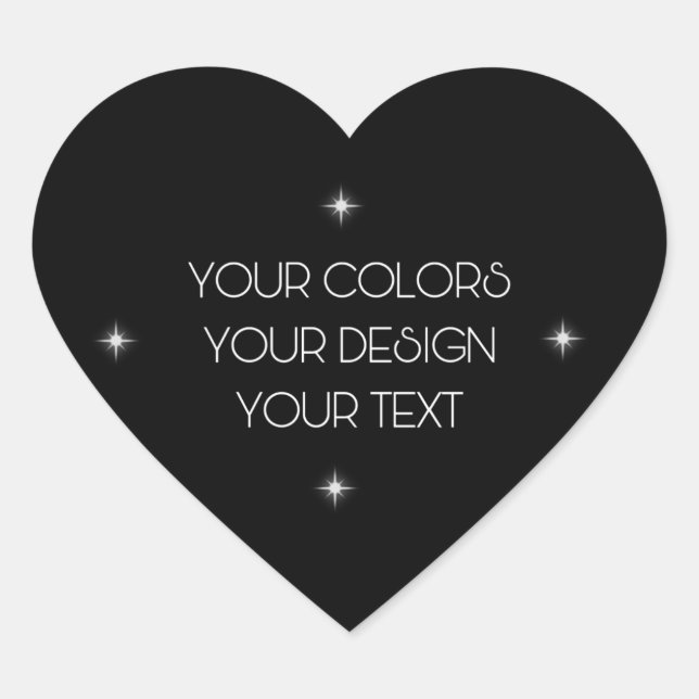 Create Your Own Heart Sticker (Front)