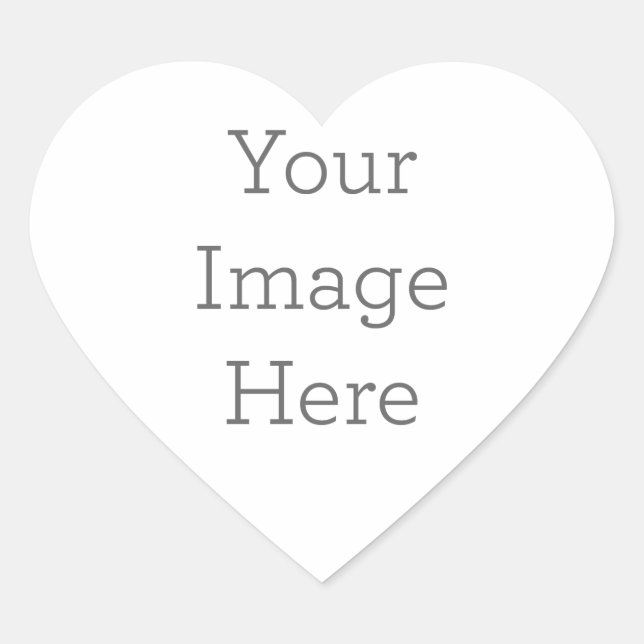 Custom Heart Stickers, Format: Sheet of Stickers, Size: Small, 1½ inch (sheet of 20), Paper Type: Glossy White Paper (Front)